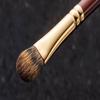 BISYODO Short Series Eye Shadow Brush - Round Flat Type, Brown view 3