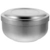 Baluue Stainless Steel Shaving Bowl with Lid for Men Shaving Cream Soap Bowl for Home and Barber Use and Compact Design Silver view 1