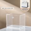 Disposable Face Towel Container Box Compatible with Clean Skin Club Clean Towel XL, AcrylicTowel Storage Bin with Drawer, Makeup Organizer stackable holder, Ideal for Vanity, Bathroom Organization view 3