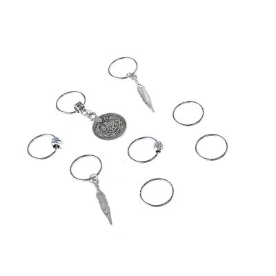 MERRYHAPY Dreadlock Hair Accessories Set 1 Pack of Ethnic Braid Jewelry for Women and Girls Unique Pigtail Plait Rings for Festivals and Parties