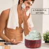 Saluaqui Wood Shaving Soap Bowl Cup Mug Tool, Man Shaver Cleansing Foam Round Lightweight Firm Environmental, Delicate Appearance, Good Mood When Shaving view 3