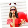 Ciieeo 2pcs Valentine's Day Heart Headbands Sequins Cute Heart Shape Hair Accessories Party Props for Women for Festivals Weddings and Daily Wear view 2