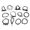 IWOWHERO Boxed Stretch Hair Ties with Imitation Pearl Beads for Ponytail Holders High Elastic Hair Ropes Classic Black for Women and Girls Everyday Use and Stylish Accessories view 1