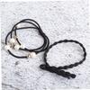 IWOWHERO Boxed Stretch Hair Ties with Imitation Pearl Beads for Ponytail Holders High Elastic Hair Ropes Classic Black for Women and Girls Everyday Use and Stylish Accessories view 3