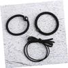 IWOWHERO Boxed Stretch Hair Ties with Imitation Pearl Beads for Ponytail Holders High Elastic Hair Ropes Classic Black for Women and Girls Everyday Use and Stylish Accessories view 4