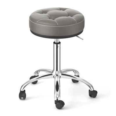 SFKLYU Round Rolling Stool, Height Adjustable Rolling Swivel Stool, Heavy Duty Medical Stool for for Salon, Studio, Shop, Kitchen, Dental, Massage,A4