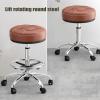 SFKLYU Round Rolling Stool, Height Adjustable Rolling Swivel Stool, Heavy Duty Medical Stool for for Salon, Studio, Shop, Kitchen, Dental, Massage,A4 view 3