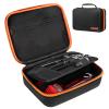 HUIMSWARM Barber Supplies Case for Most Hair Clippers, Scissors, Combs, Charging Cables, and Other Accessories - Hard Travel Case, Black view 1