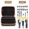 HUIMSWARM Barber Supplies Case for Most Hair Clippers, Scissors, Combs, Charging Cables, and Other Accessories - Hard Travel Case, Black view 2