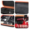 HUIMSWARM Barber Supplies Case for Most Hair Clippers, Scissors, Combs, Charging Cables, and Other Accessories - Hard Travel Case, Black view 4