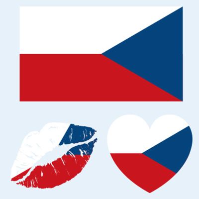 Czech Republic Flag Tattoos, 30 Sheets Czech Flag Temporary Face Tattoos Stickers, 90 Pcs Waterproof Sweat National Flag Removable Fake Tattoos