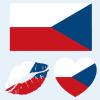 Czech Republic Flag Tattoos, 30 Sheets Czech Flag Temporary Face Tattoos Stickers, 90 Pcs Waterproof Sweat National Flag Removable Fake Tattoos view 1