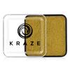 Kraze FX Square - Metallic Gold Face Paint (50 gm) - Hypoallergenic, Non-Toxic, Water Activated Professional Face & Body Painting Makeup Supplies for Sensitive Skin, Kid Safe, Adults view 1