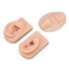 Silicone Model Piercing Kit - Ideal Nose Ear Practice Set for Newbies - Silicone Body Parts Display - Ear Nose Piercing Jewelry - Teach Mouth Piercing with Ease - Body Props view 4