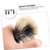 Beaupretty 4pcs Plastic Handle Bristle Shaving Brush for Men Beard Cleaning Tool Soft Bristles for Beard Types Includes Blue Green Black and Colors view 2