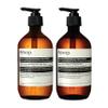 Aesop Aromatique Resurrection & Reverence Hand Wash Set | Liquid Hand Soaps to Gently Cleanse and Exfoliate Skin - Made with Hydrating Essential Oil Blend | 16.9 oz (Set of 2) view 1