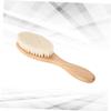Beaupretty Dense Wool Beard Brush Curved Handle for Easy Grooming and Shower Use for Beard Care and Bathing view 2