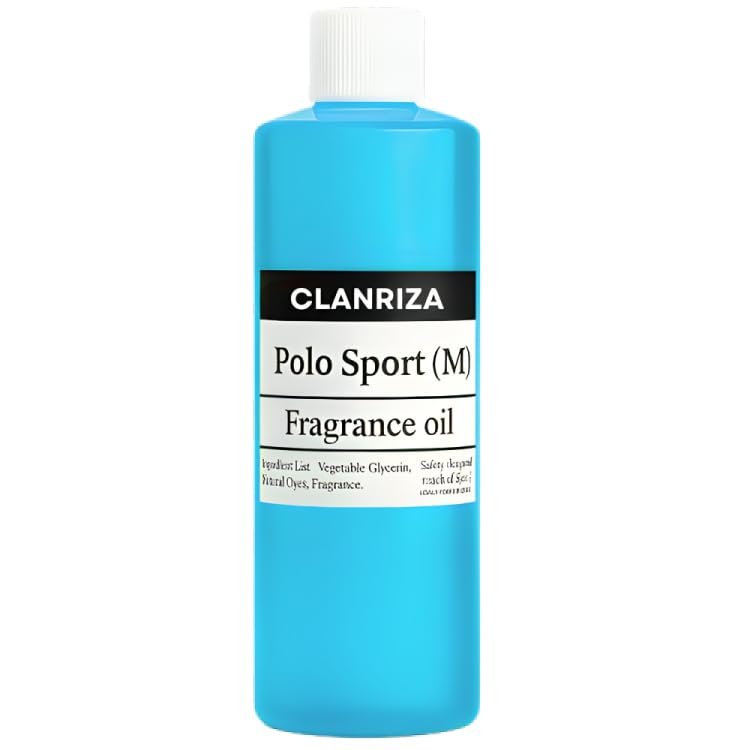 CLANRIZA POL'O-MEN-SPORTS FRAGRANCE OIL - FINE LASTING QUALITY OIL FOR MEN 16 fl oz