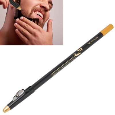 Beard Pencil Beard Shaping Tool Tracing Pen Tray Liner Beard Tracing Pen Barber Hairline Pencil Beard Mustache Combs (Black)