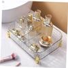 ABOOFAN Cosmetic Storage Box Makeup Brush Holders Makeup Brush Organizer for Vanity Nail Polish Organizers and Storage Vanity Makeup Organizer Counter Makeup Organizer Lotion Organizer view 2