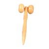NOLITOY Wooden Face Mini Massage Roller for Men and Women Portable Handheld Massage Tool for Neck Back and Natural for Soothing Comfort view 1
