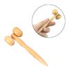 NOLITOY Wooden Face Mini Massage Roller for Men and Women Portable Handheld Massage Tool for Neck Back and Natural for Soothing Comfort view 4