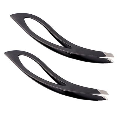 Ipetboom 2pcs Stainless Steel Eyebrow Tweezers Precision Eyebrow Clip Tool for Men and Women Easy to Use and Hair Removal