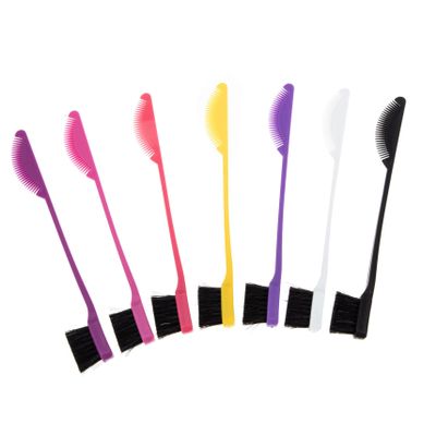 Ipetboom 7pcs Dual-ended Makeup Brush for Eyebrows Eyelashes and Hairline Styling Includes Brow Brush Edge Comb and Lash Separator for and Precise Application