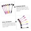 Ipetboom 7pcs Dual-ended Makeup Brush for Eyebrows Eyelashes and Hairline Styling Includes Brow Brush Edge Comb and Lash Separator for and Precise Application view 4