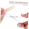 Ipetboom 6pcs Eyebrow Shaping Tweezer Tool Eyebrow Trimmer Kit for Home and Salon Use Lightweight and Portable view 2