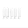 5-Pack - 4 oz Clear PET Tottle Bottles with White Snap Top Caps, Ideal for Creams, Lotions, Cosmetics & More - Great for Travel and Camping - Makes a Great condiment Bottle -Made in USA view 1