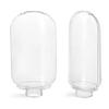 5-Pack - 4 oz Clear PET Tottle Bottles with White Snap Top Caps, Ideal for Creams, Lotions, Cosmetics & More - Great for Travel and Camping - Makes a Great condiment Bottle -Made in USA view 2