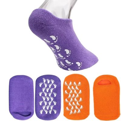 2 Pairs Gel Socks for Women Moisturizing Sock for Men Hard Rough Peeling Skin Soft Spa Repairing and Softening Calluses Dry Cracked Feet Skins Heels