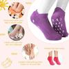 2 Pairs Gel Socks for Women Moisturizing Sock for Men Hard Rough Peeling Skin Soft Spa Repairing and Softening Calluses Dry Cracked Feet Skins Heels view 2