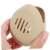 MAGICLULU 5pieces Portable Silicone Makeup Sponge Holder Case for Travel Compact Design Protective Storage for Powder Puff Lightweight and Functional Makeup Organizer Brown view 4