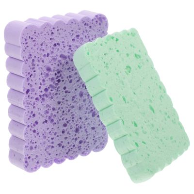 Anneome 4pcs Multi-Function Facial Cleansing Puff Exfoliating Skin Scrub Sponge for Home Travel