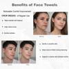 GentlGlow Disposable Face Towels, Clean Facial Towels, Multi-purpose Towels for Makeup Remover, Travel Towel, Facial Wash And Dry, Skincare, Daily Cleaning, 3 Pack (210 Count) 8 x 8 Inches view 2