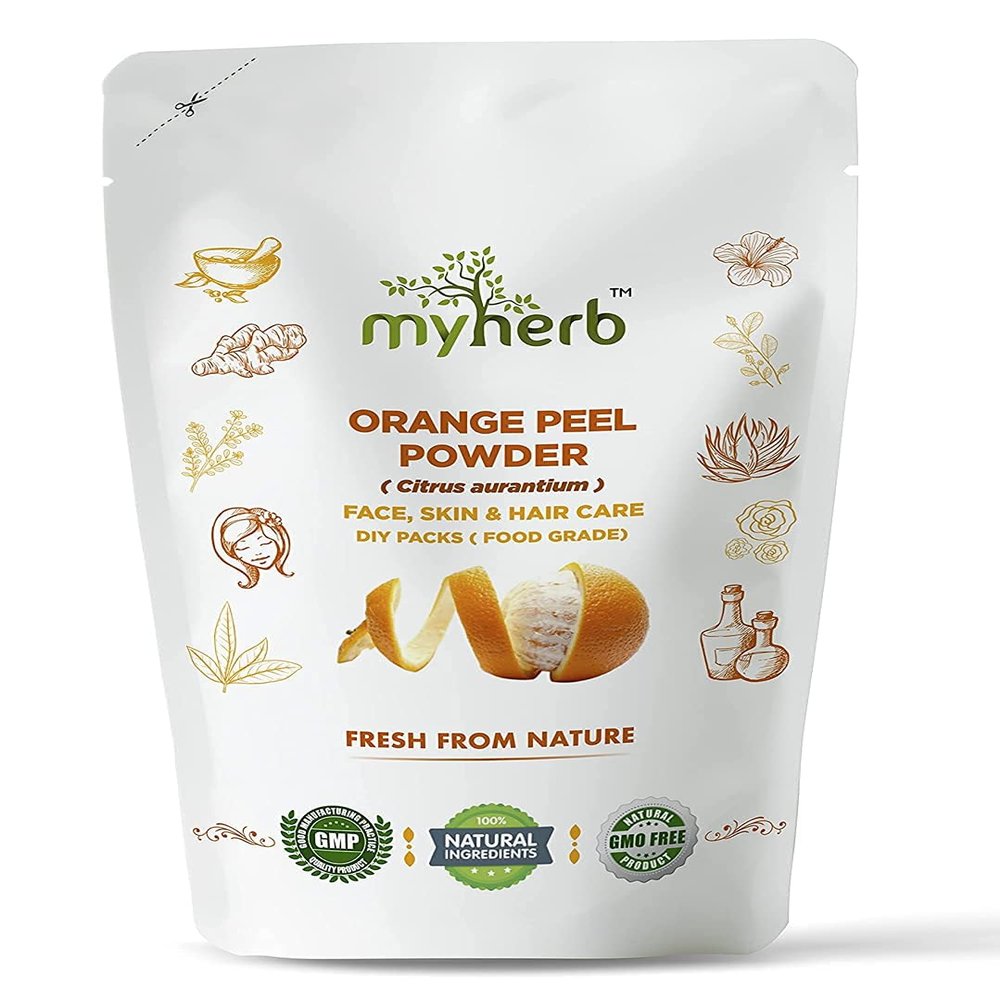 Pub 100% Pure Natural Organic Orange Peel Powder (Citrus Aurantium) || Ayurvedic Formula || Vitamic C || for Face, Skin Whitening & Hair Care || (Santra Chilka Powder)-(227 Gm/0.5 Lbs)