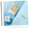 MAGICLULU 60pcs Disposable Cotton Swabs Soft Cotton Sticks for Makeup Application Household Use Non-shedding High Absorbency for Women and view 2