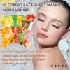 WENJLYJ 20 Combo Face Sheet Masks Skincare Set,Moisturizing Face Mask Skin Care Kit,Hydrating Facial Mask Gift Set for Women,Mom,Men,Wife & Girlfriends view 2