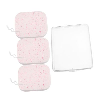 Anneome 1set Convenient Travel Face Cleaners Exfoliating Facial Sponges for Daily Use Makeup Removal and Skin Cleansing Portable Pads and Storage Box