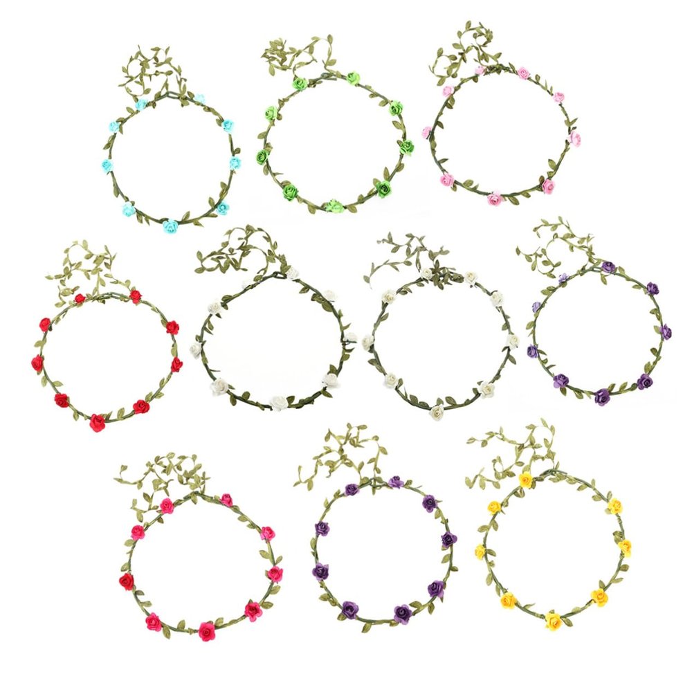 PLAFOPE 10pcs Headbands Stylish Paper Headwear for Women Girls for Wedding Party Festival