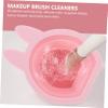 MAGICLULU Bunny-shaped Makeup Brush Cleaners Silicone Makeup Brush Cleaners Bowl 2pcs view 4