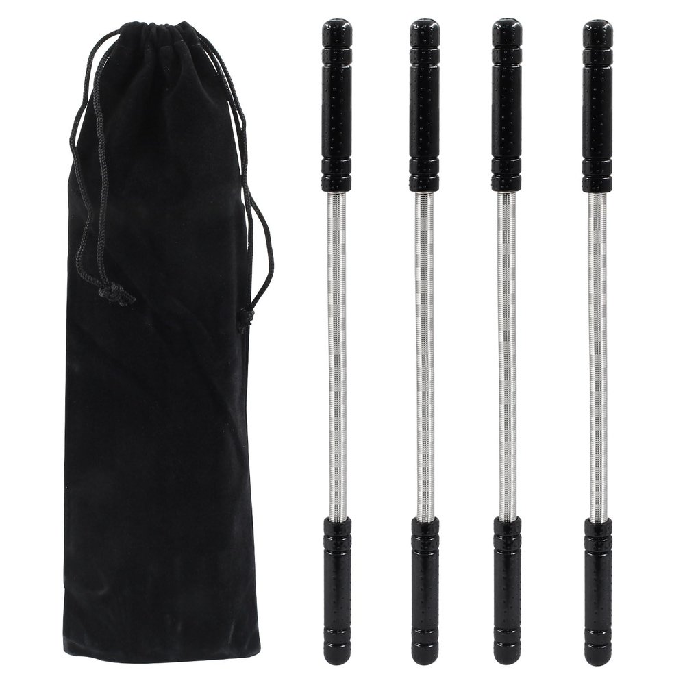 Coufce Facial Hair Remover Spring for Women Set of 4 Portable Epilator Tools for Chin, Cheek, Upper Lip, and Eyebrow Hair Removal Convenient and Effective Threading Tool(Black)