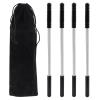 Coufce Facial Hair Remover Spring for Women Set of 4 Portable Epilator Tools for Chin, Cheek, Upper Lip, and Eyebrow Hair Removal Convenient and Effective Threading Tool(Black) view 1