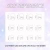 BDRUIXING Square Press on Nails Short French Pink Marble Design Reusable Acrylic Full Cover Ombre Stick on for Women Manicure 24 Pcs view 4