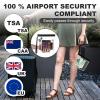 Amabro 2pcs Clear Travel Toiletry Bag - TSA Approved, Leak-Proof Airport Security Liquids Bags 20 x 20cm Toiletry Bag with Hanging Rope Portable Travel Accessories Holiday Essentials Makeup Bags view 2
