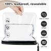 Amabro 2pcs Clear Travel Toiletry Bag - TSA Approved, Leak-Proof Airport Security Liquids Bags 20 x 20cm Toiletry Bag with Hanging Rope Portable Travel Accessories Holiday Essentials Makeup Bags view 3