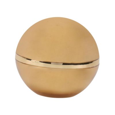 MERRYHAPY Plastic Cream Jar with Gold Finish Storage Container for Cosmetics Skincare and Travel Portable Design for Makeup Samples and Ointments