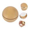 MERRYHAPY Plastic Cream Jar with Gold Finish Storage Container for Cosmetics Skincare and Travel Portable Design for Makeup Samples and Ointments view 4